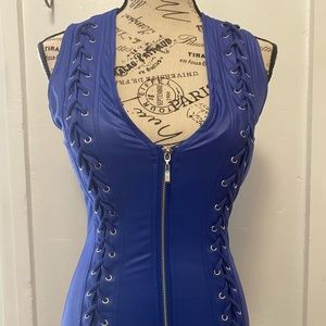 Royal blue corset top